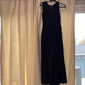H&M long black dress. High neckline
